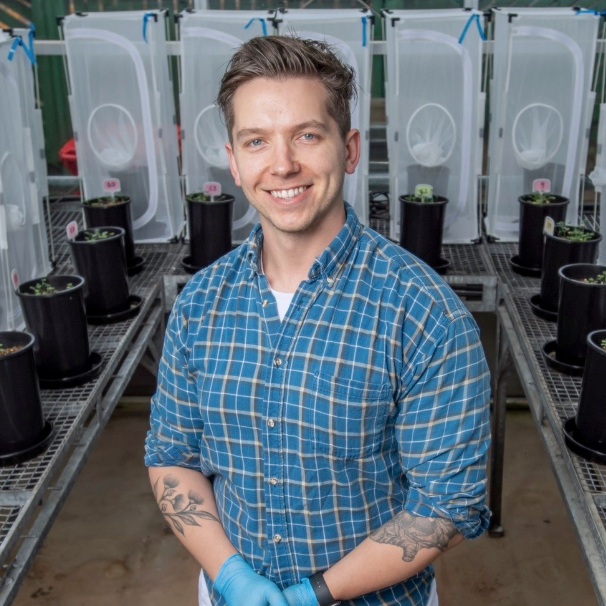 Scientist behind Fun-Gus shirt design,  Adam Frew