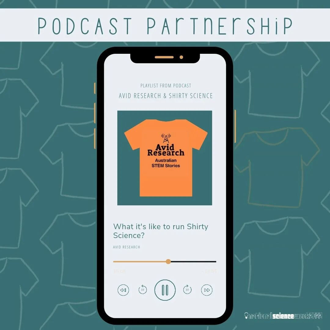 What's better then wearing a Shirty Science shirt?!?!?
How about wearing a Shirty Science shirt whilst listening to an @avid_research podcast episode featuring  the scientist and artist who created the design!
 Science you can wear 👕 and hear 👂
